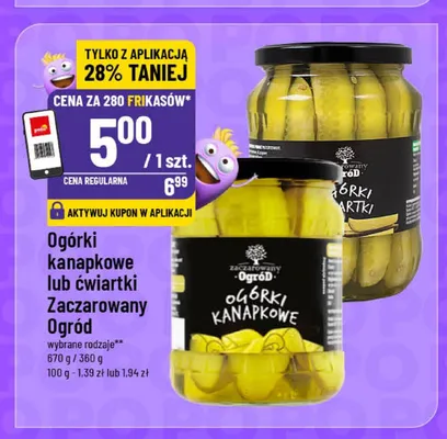 Ogórki ćwiartki Zaczarowany Ogród promocja w POLOmarket