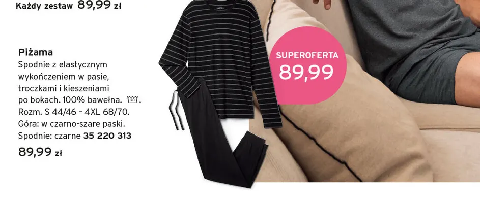 Piżama promocja w Tchibo