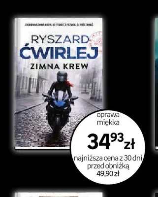 Książka Zimna krew Ryszard Ćwirlej promocja w Empik