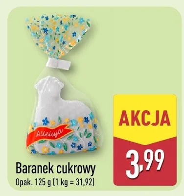 Baranek cukrowy promocja w Aldi