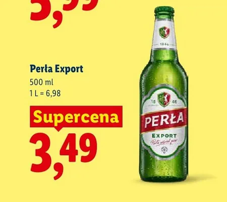 Piwo Perła Export promocja w Lidl