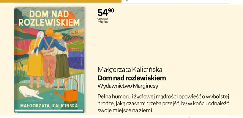 Książka Dom nad rozlewiskiem Małgorzata Kalicińska promocja w Empik
