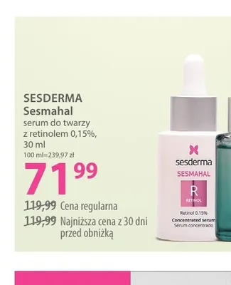 Sesmahal serum do twarzy z retinolem 0,15% Sesderma promocja w Hebe