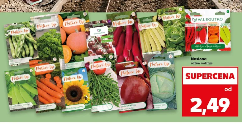 Nasiona Rzodkiewka Nature life promocja w Kaufland