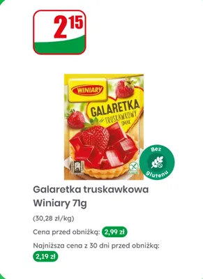 Galaretka truskawkowa promocja w Dino