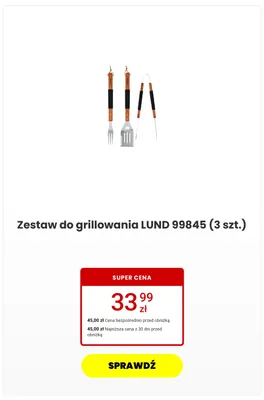 Zestaw do grillowania LUND 99845 3 szt. promocja w Media Expert