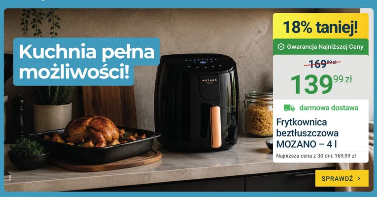 Frytownica beztłuszczowa zaf5500b Zelmer promocja w ERLI