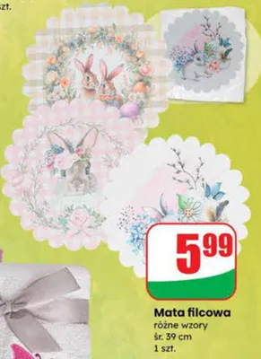 Mata filcowa różne wzory promocja w Dino