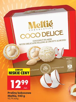 Praliny kokosowe Coco Delice promocja w Biedronka