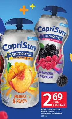 Napój owocowy Capri-Sun Electrolytes Mango & Peach promocja w Selgros