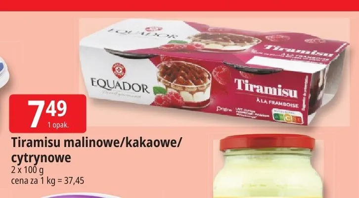 Tiramisu kakaowe Equador 2-pak promocja w Leclerc