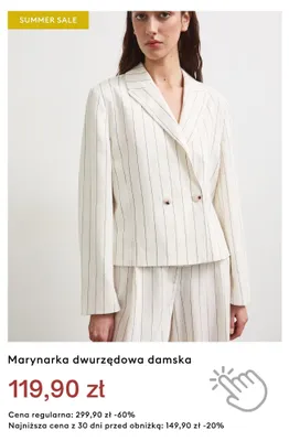 Marynarka dwurzędowa damska promocja w Medicine