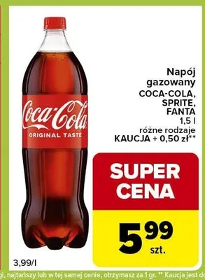 Napój gazowany promocja w Carrefour Express