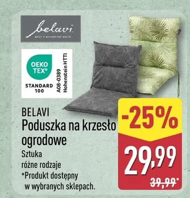 Poduszka na krzesło ogrodowe Belavi promocja w Aldi