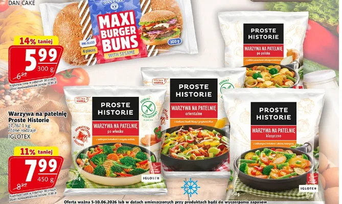 Warzywa na patelnię Proste Historie po polsku promocja w Prim Market