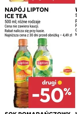 Napój Lipton Ice Tea promocja w Stokrotka