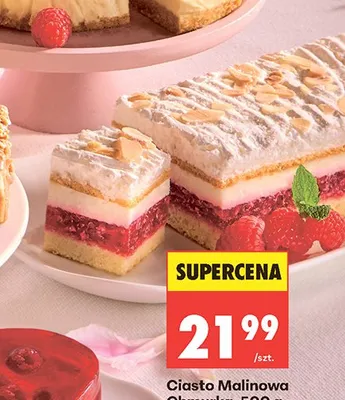 Ciasto Malinowa Chmurka promocja w Biedronka