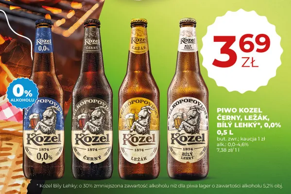 Piwo bezalkoholowe Kozel promocja w Duży Ben