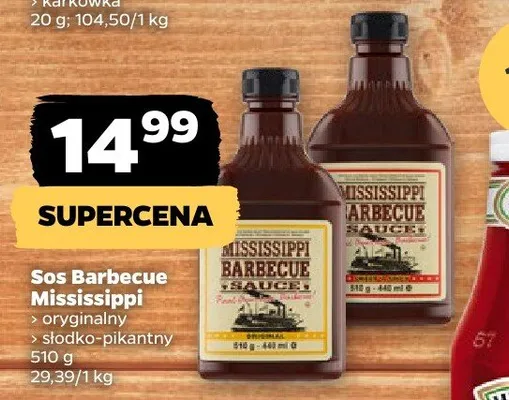 Sos Barbecue Mississippi oryginalny, słodko-pikantny promocja w Netto