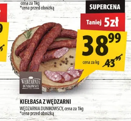Kiełbasa z wędzarni Wędzarnia Dunikowscy promocja w Arhelan