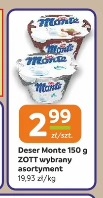Deser Monte Zott promocja w Społem Częstochowa