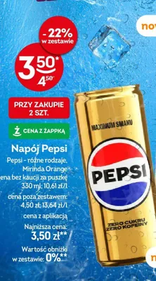 Napój Mirinda Orange promocja w Żabka
