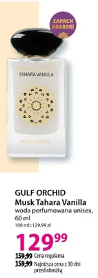 Woda perfumowana unisex Musk Tahara Vanilla promocja w Hebe