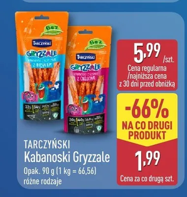 Kabanoski Gryzzale Tarczyński promocja w Aldi
