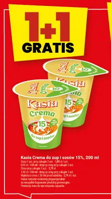 Kasia Crema do zup i sosów 15% promocja w Twój Market