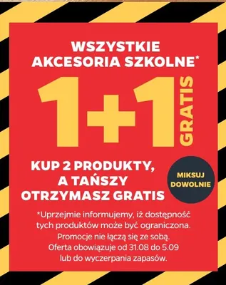 Akcesoria szkolne promocja w Netto