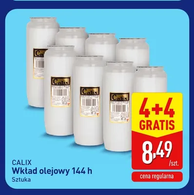 Wkład olejowy 144 h Calix promocja w Aldi