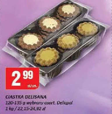 Ciastka Delisana wybrany asortyment Delicpol promocja w Chorten