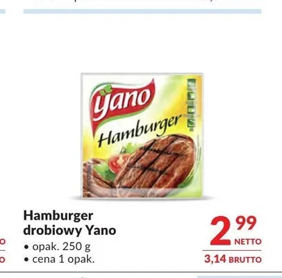 Hamburger drobiowy Yano promocja w Makro
