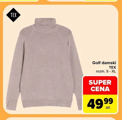 Golf damski TEX promocja w Carrefour