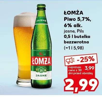 Piwo jasne, pils promocja w Kaufland