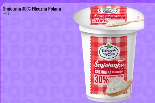 Śmietana 30% promocja w POLOmarket