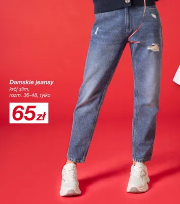 Damskie jeansy krój slim, rozm. 36-48 promocja w KiK