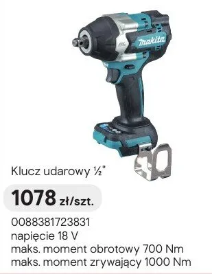 Klucz udarowy 1/2" promocja w Castorama