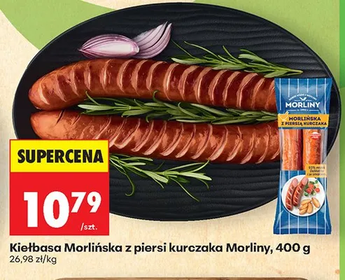 Kiełbasa Morlińska z piersi kurczaka Morliny promocja w Biedronka