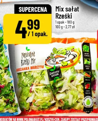Mix sałat Rześki Zielony Smak promocja w POLOmarket