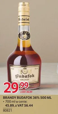 Brandy Budafok 36% 500 ml promocja w Selgros