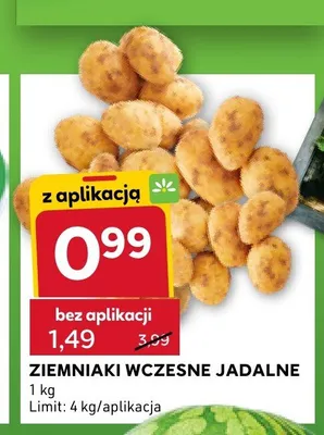 Ziemniaki wczesne jadalne promocja w Stokrotka