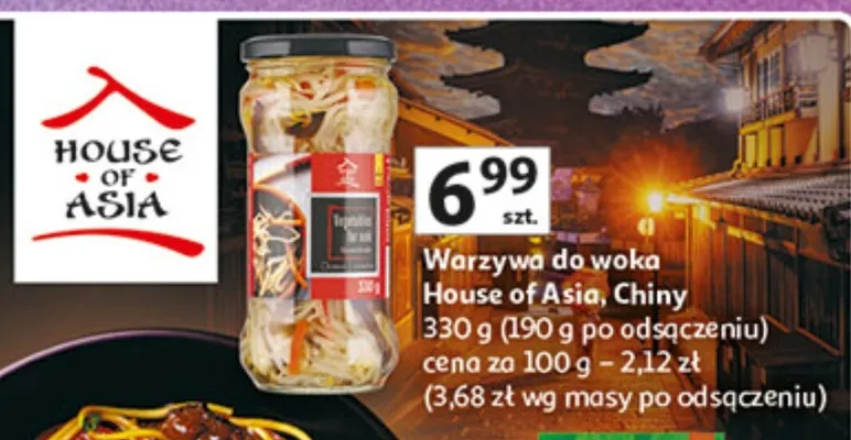 Warzywa do woka Chiny promocja w Auchan