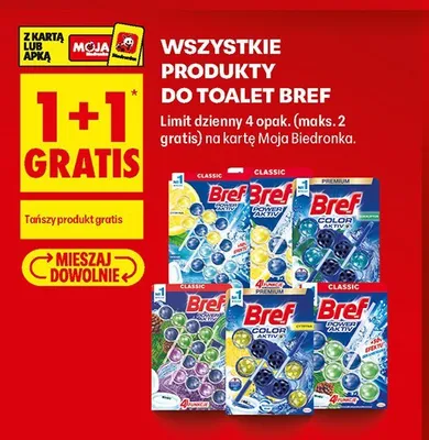 Zawieszka do WC Bref Color Aktiv Chlor promocja w Biedronka