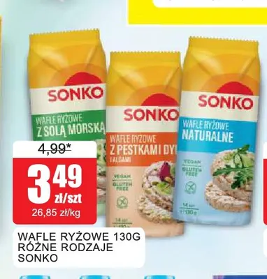 Wafle ryżowe Sonko promocja w Bingo