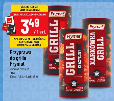 Przyprawa do grilla klasyczny Prymat promocja w POLOmarket