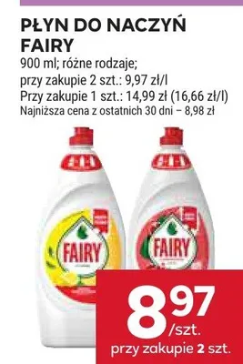 Płyn do naczyń Fairy promocja w Stokrotka