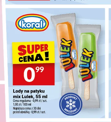 Lody na patyku Lulek promocja w Twój Market