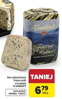 Ser pleśniowy francuski Fourme d'Ambert promocja w Carrefour Market