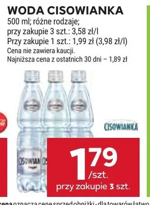 Woda Cisowianka gazowana promocja w Stokrotka
